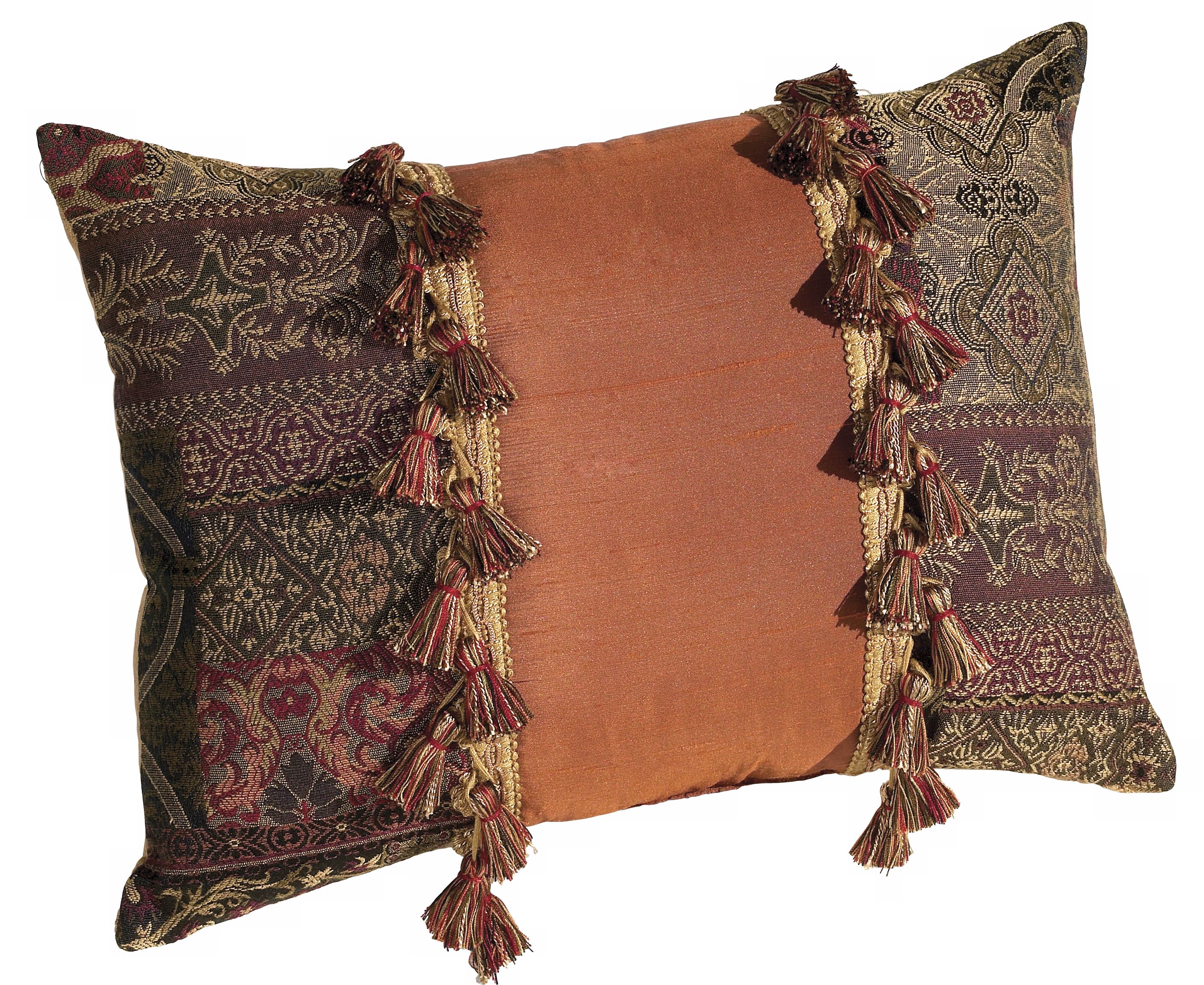 Casbah Collection Double Fold Over Tassel Pillow