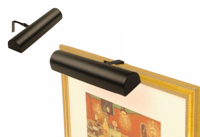 Concept 11 1/2" Wide Black Finish Cordless Picture Light
