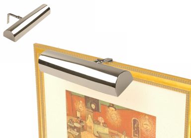 Concept 11 1/2" Wide Chrome Finish Cordless Picture Light