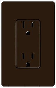 Lutron Claro Brown Receptacle