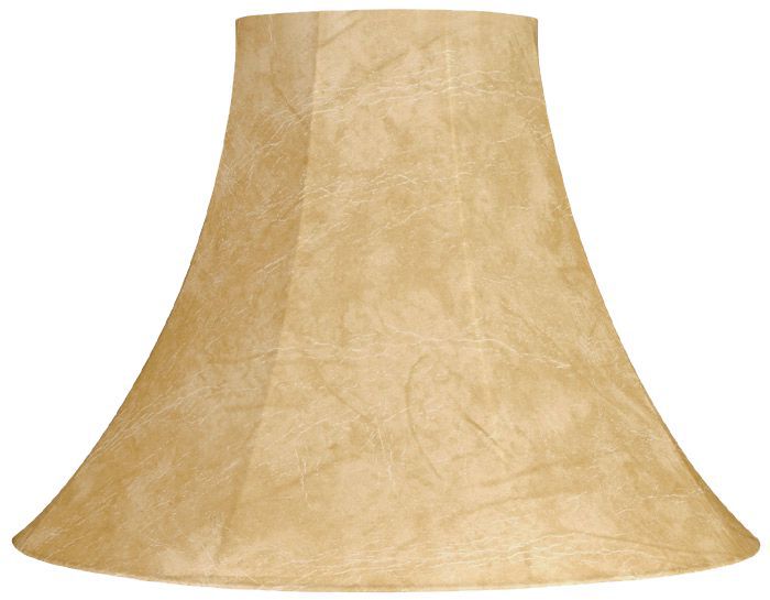 Springcrest™ Faux Leather Bell Shade 7x17x13 (Spider)