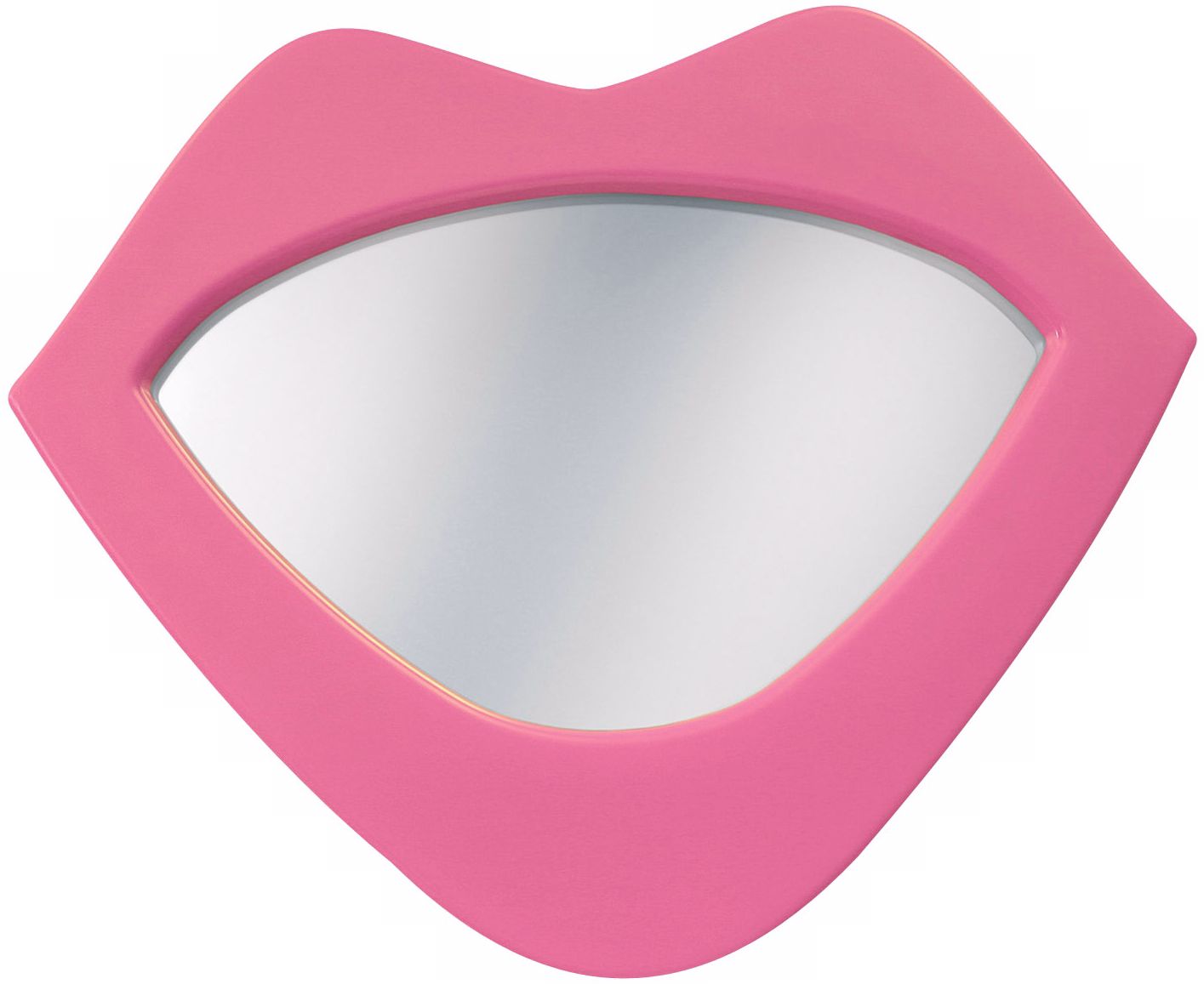 Pink Lips 22" High Wall Mirror