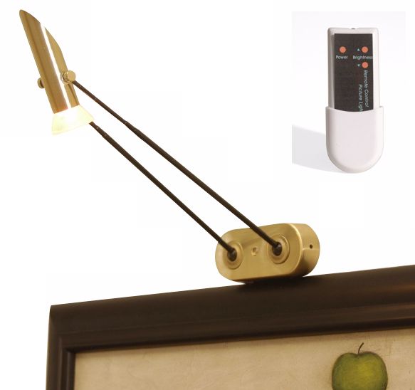 Concept Brass Finish Remote Control Plug-In Picture Light
