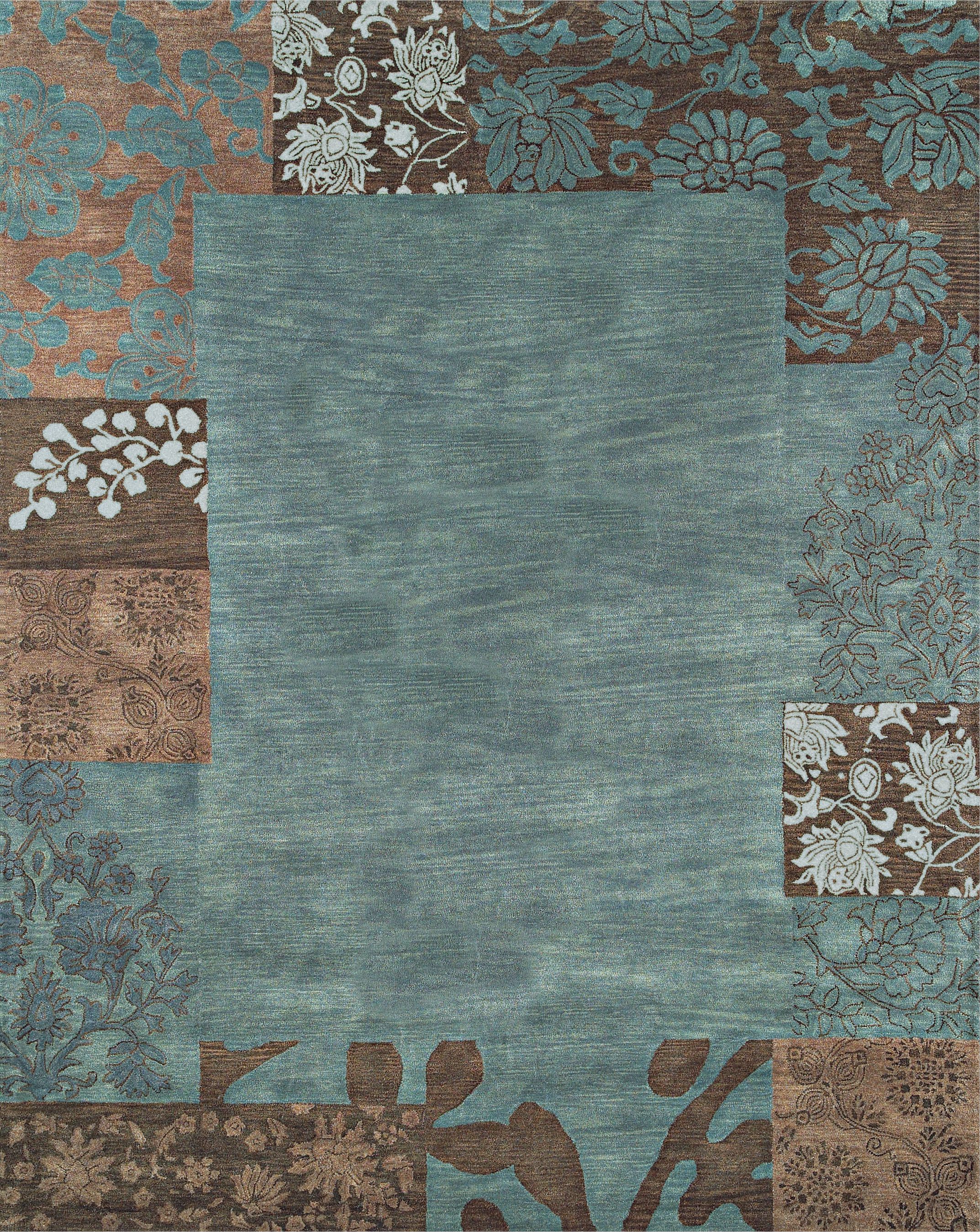 Rudbeckia Teal Area Rug