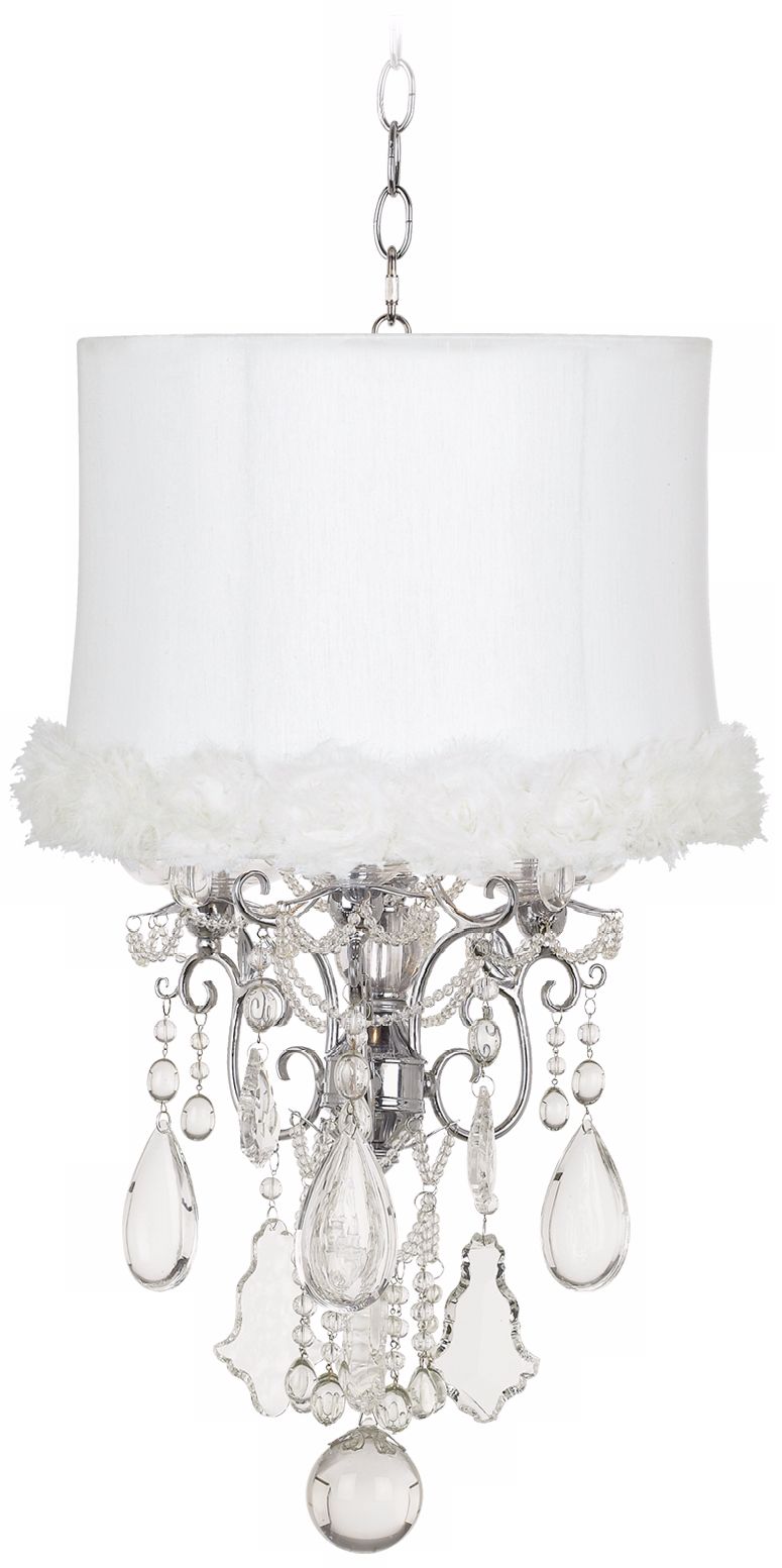 Belle of the Ball Designer Rosette Shade Mini Chandelier