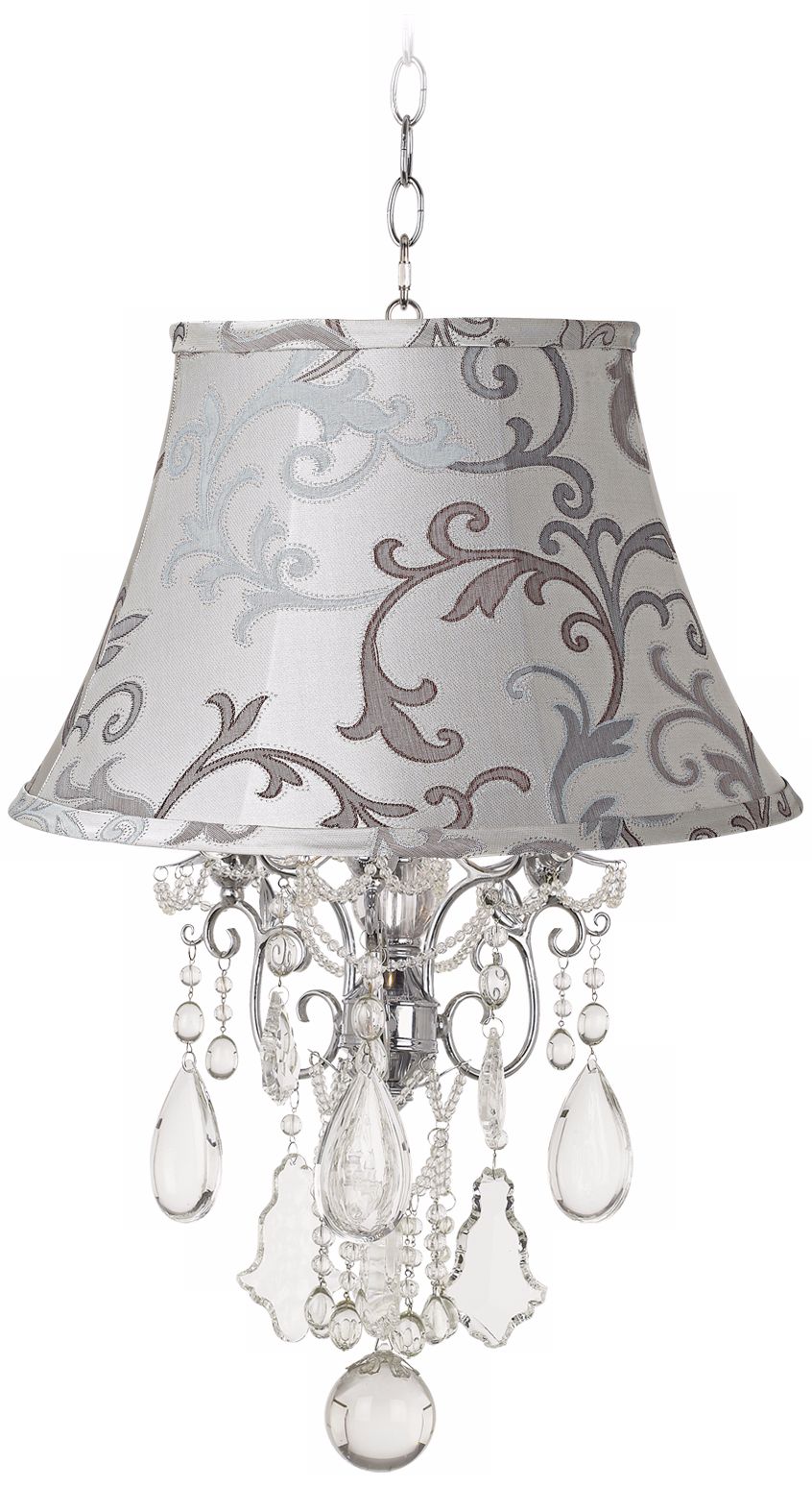 Belle of the Ball Designer Scroll Shade Mini Chandelier