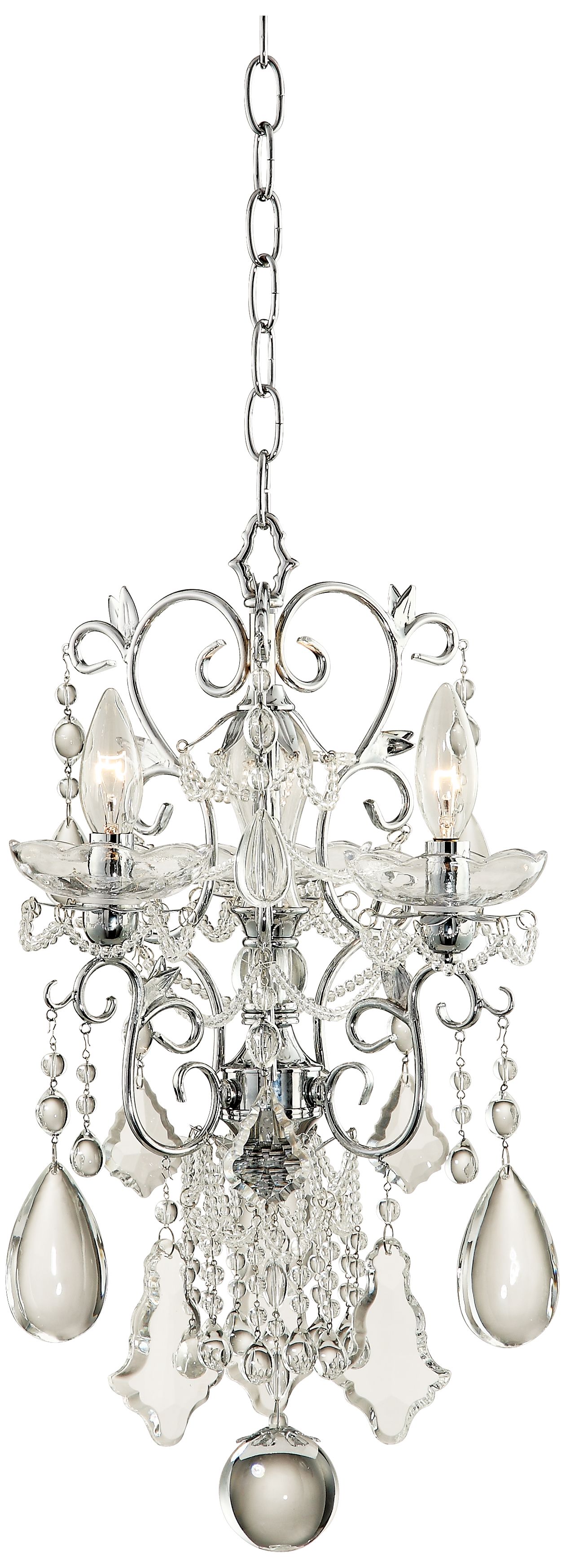 Belle of the Ball Crystal Mini Three Light Chandelier