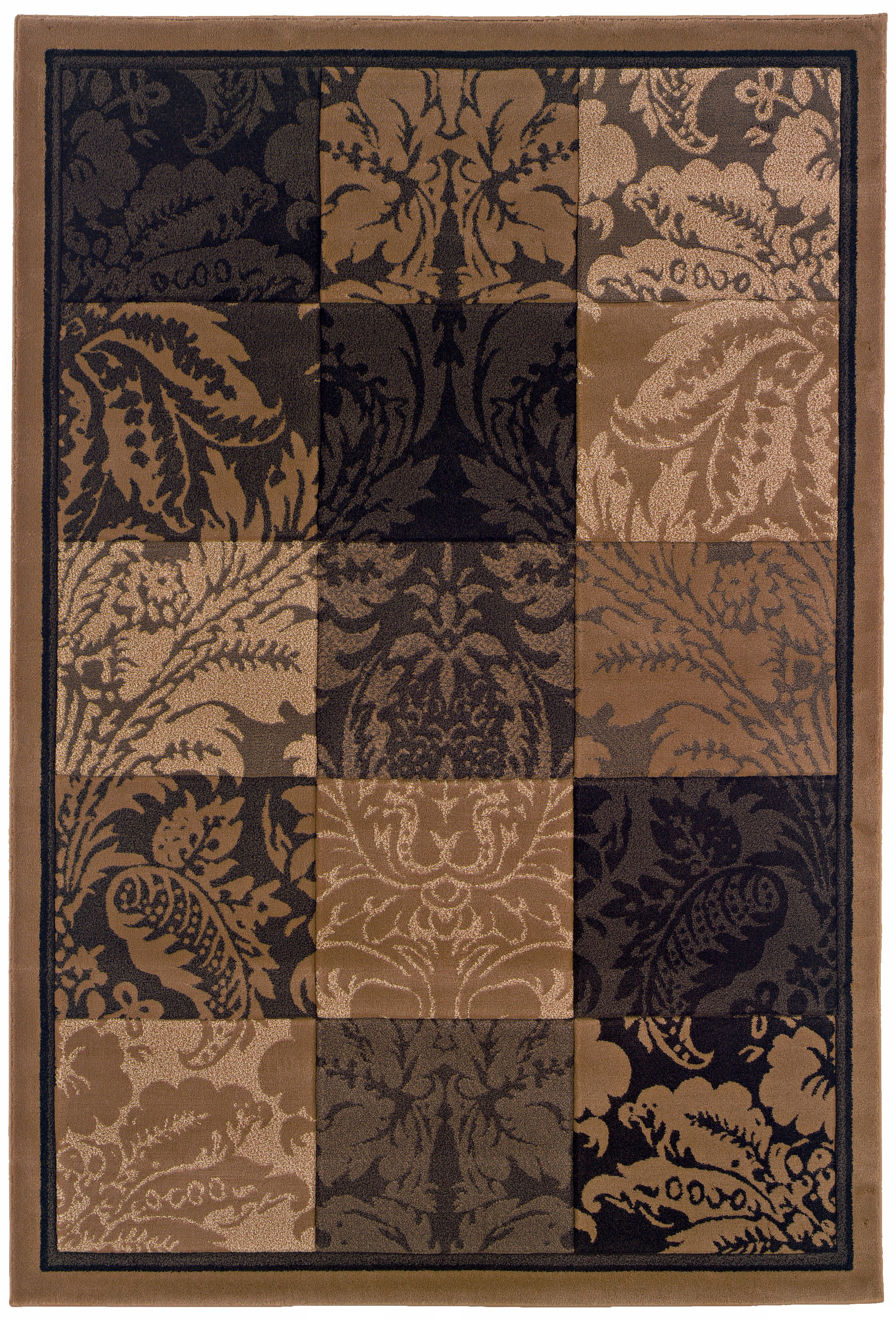 Tonalita Brown and Black Area Rug