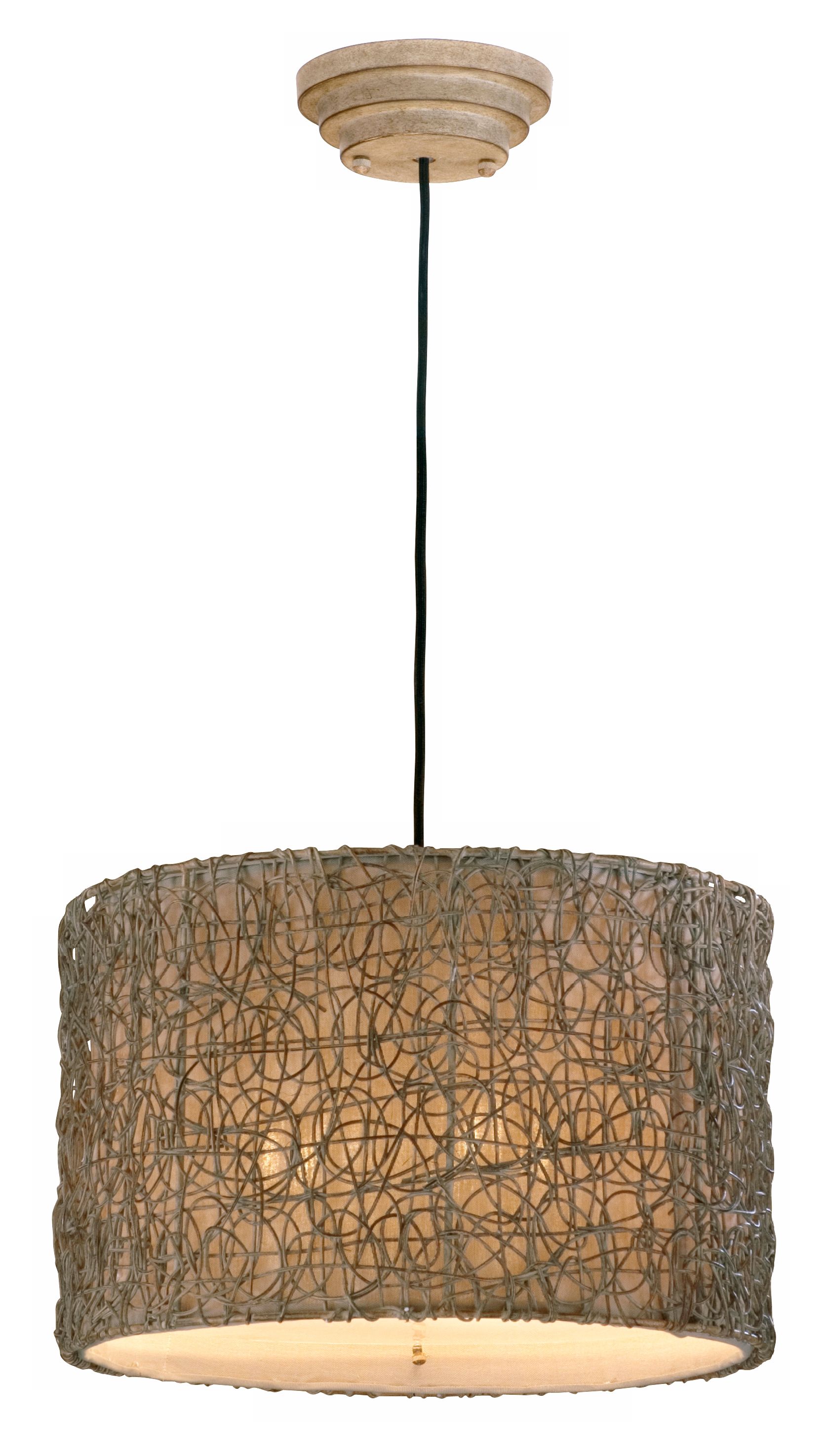 Naturals Knotted Rattan Pendant Chandelier