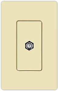 Lutron Claro Cable TV Jack