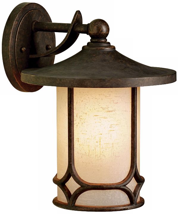 Kichler Textured Seedy Glass 13" High Outdoor Wall Light
