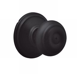 Schlage Georgian Matte Black Privacy Latch Door Knob
