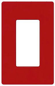 Lutron Diva Hot Red SC Single Gang Wallplate
