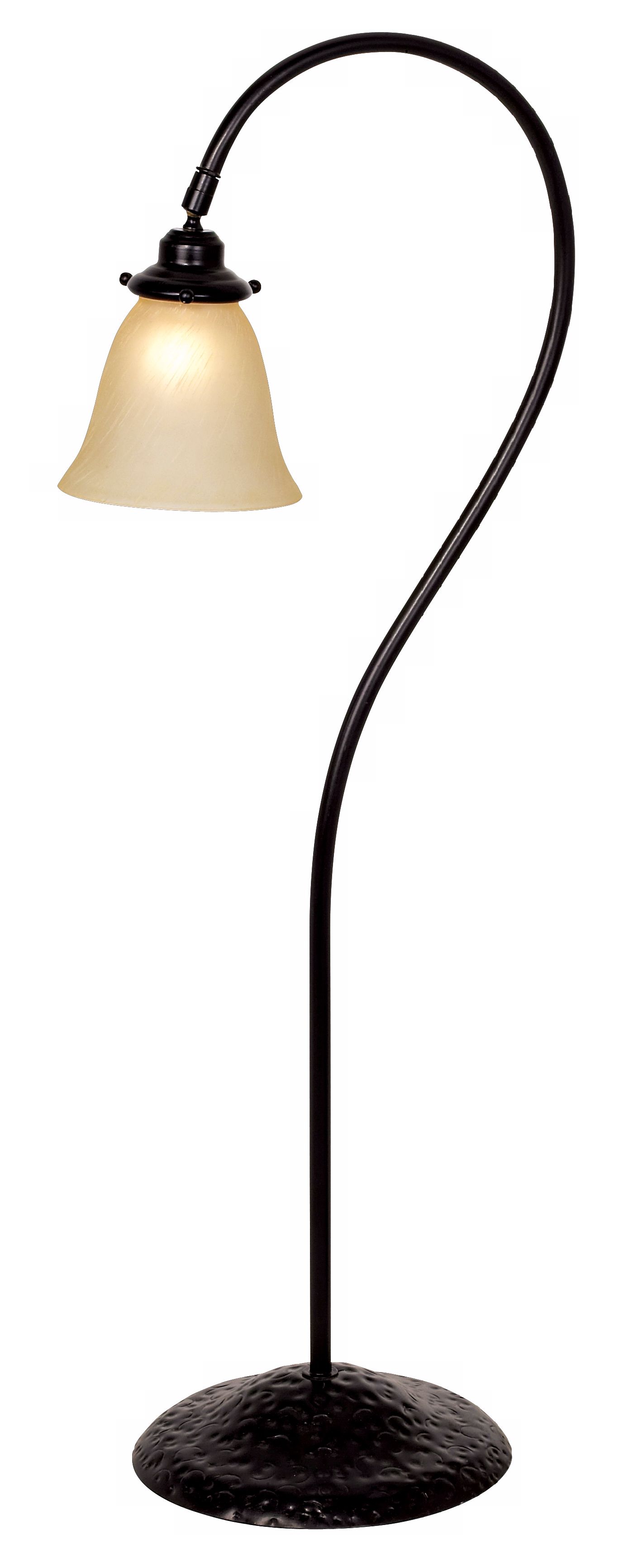 Bronze Finished Brushed Amber Scavo Glass Landscape Light