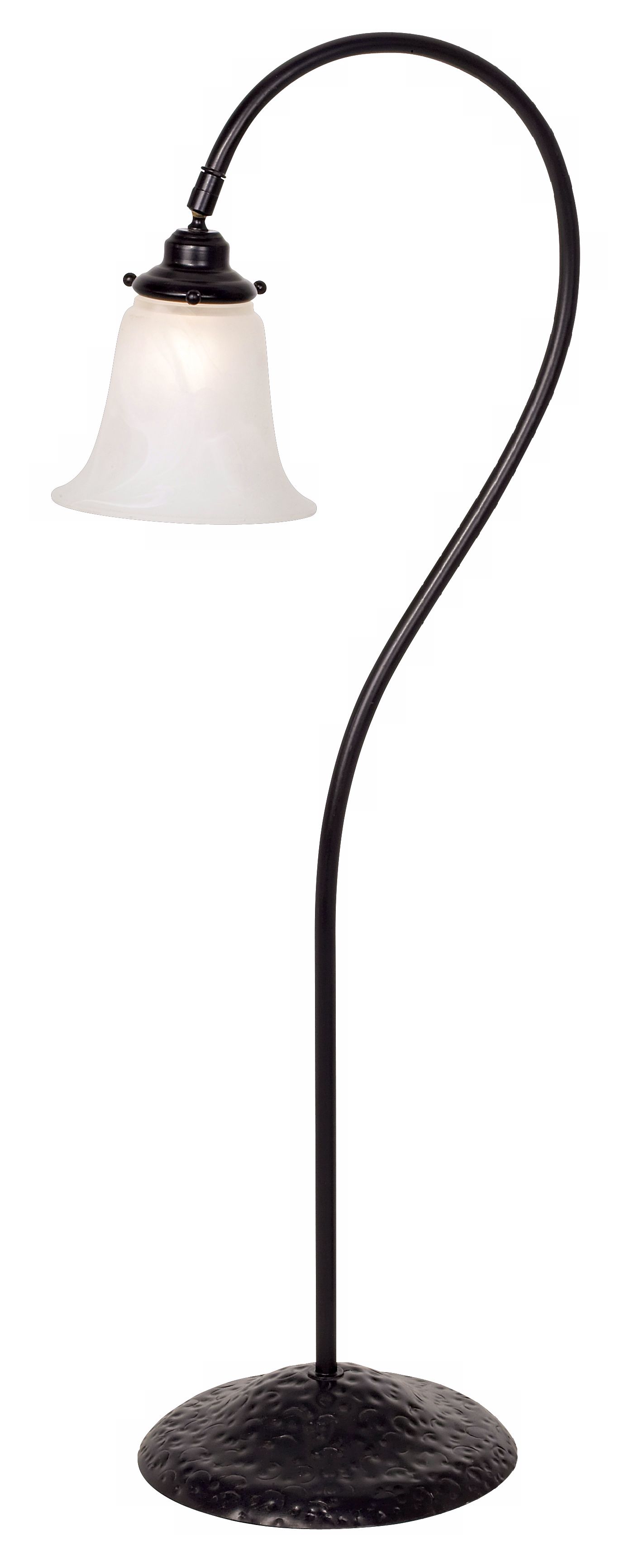 Bronze Finished White Marbleized Glass Landscape Light