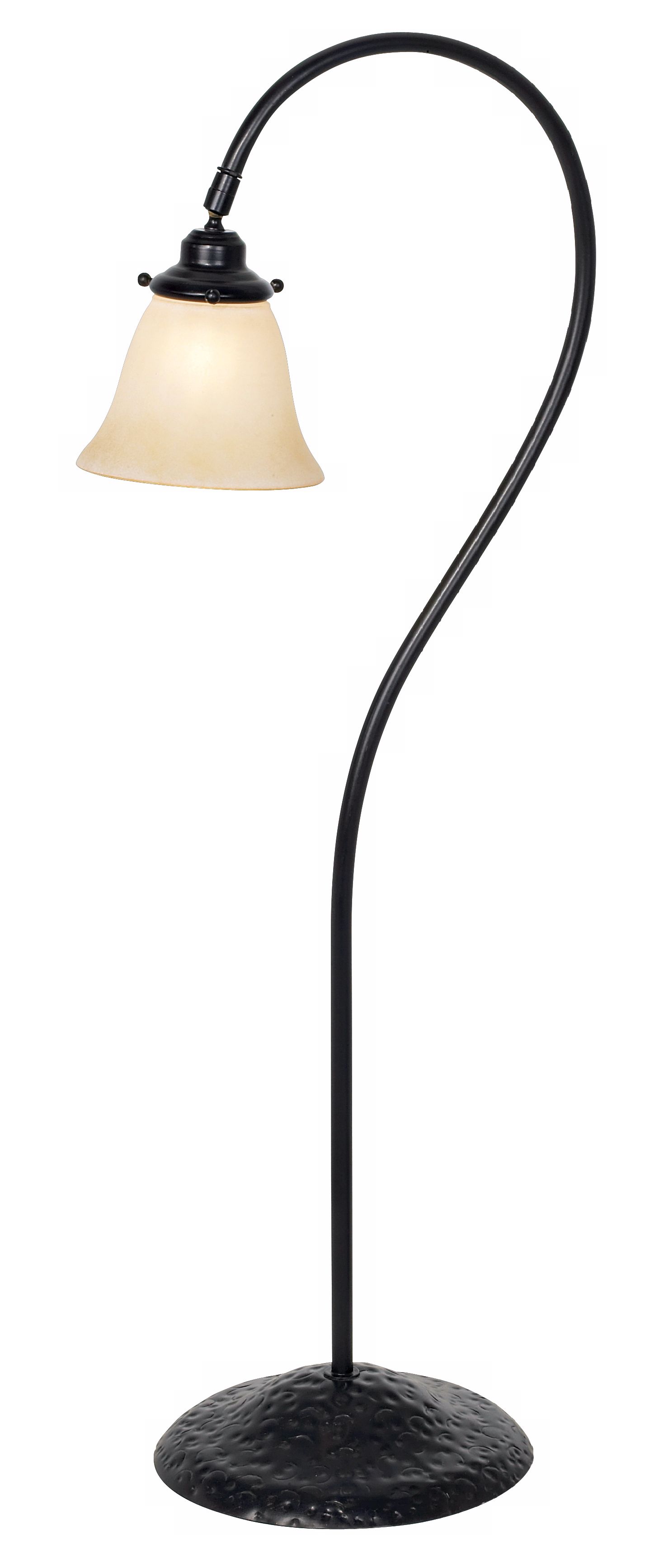 Bronze Finished Faux Alabaster Lip Glass Landscape Light