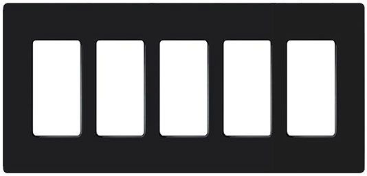 Lutron Claro 5 Gang Screwless Faceplate