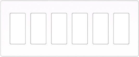Lutron Claro 6 Gang Screwless Faceplate