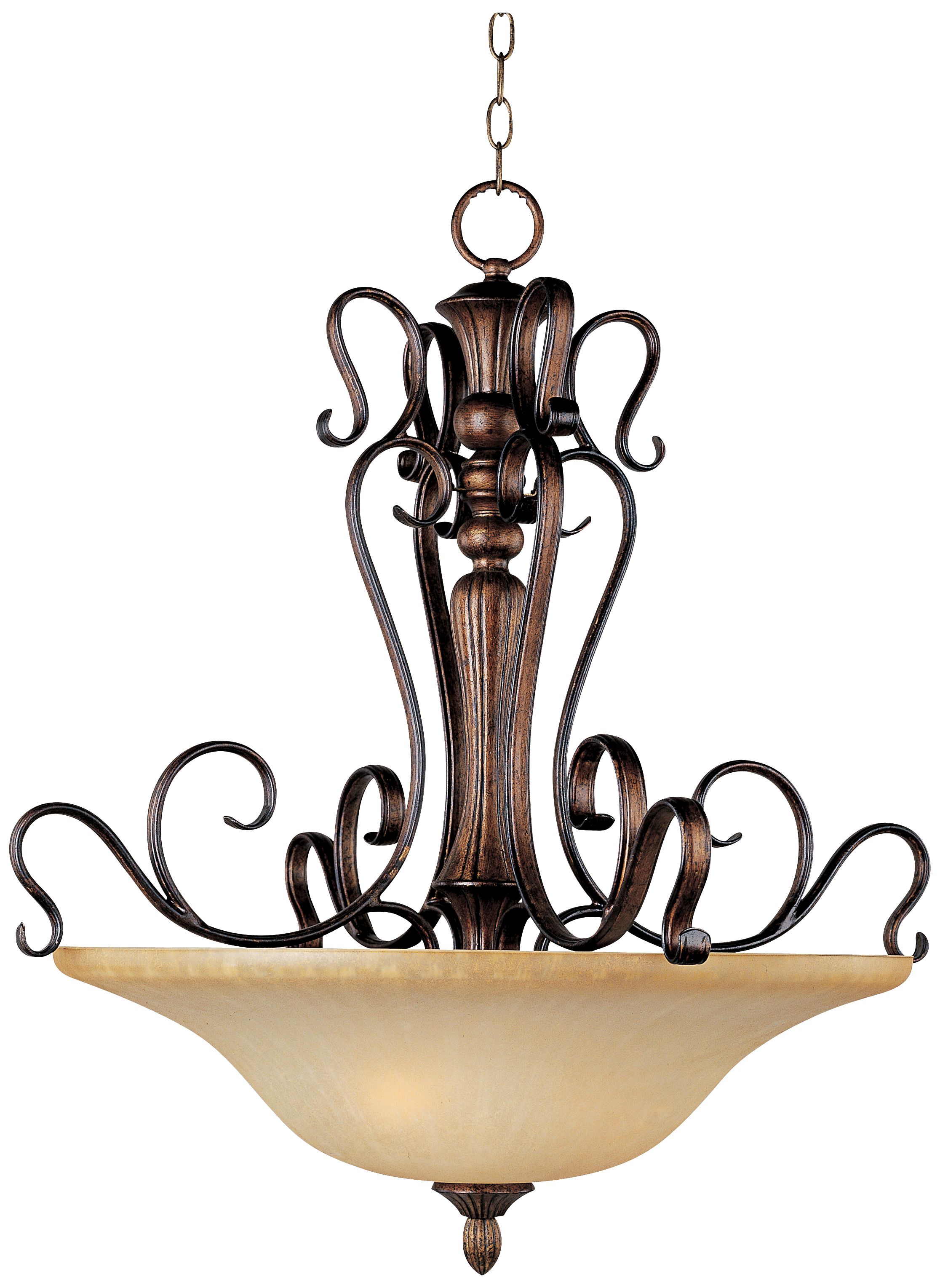 Sausalito Filbert Finish 27" Wide 3-Light Pendant Chandelier