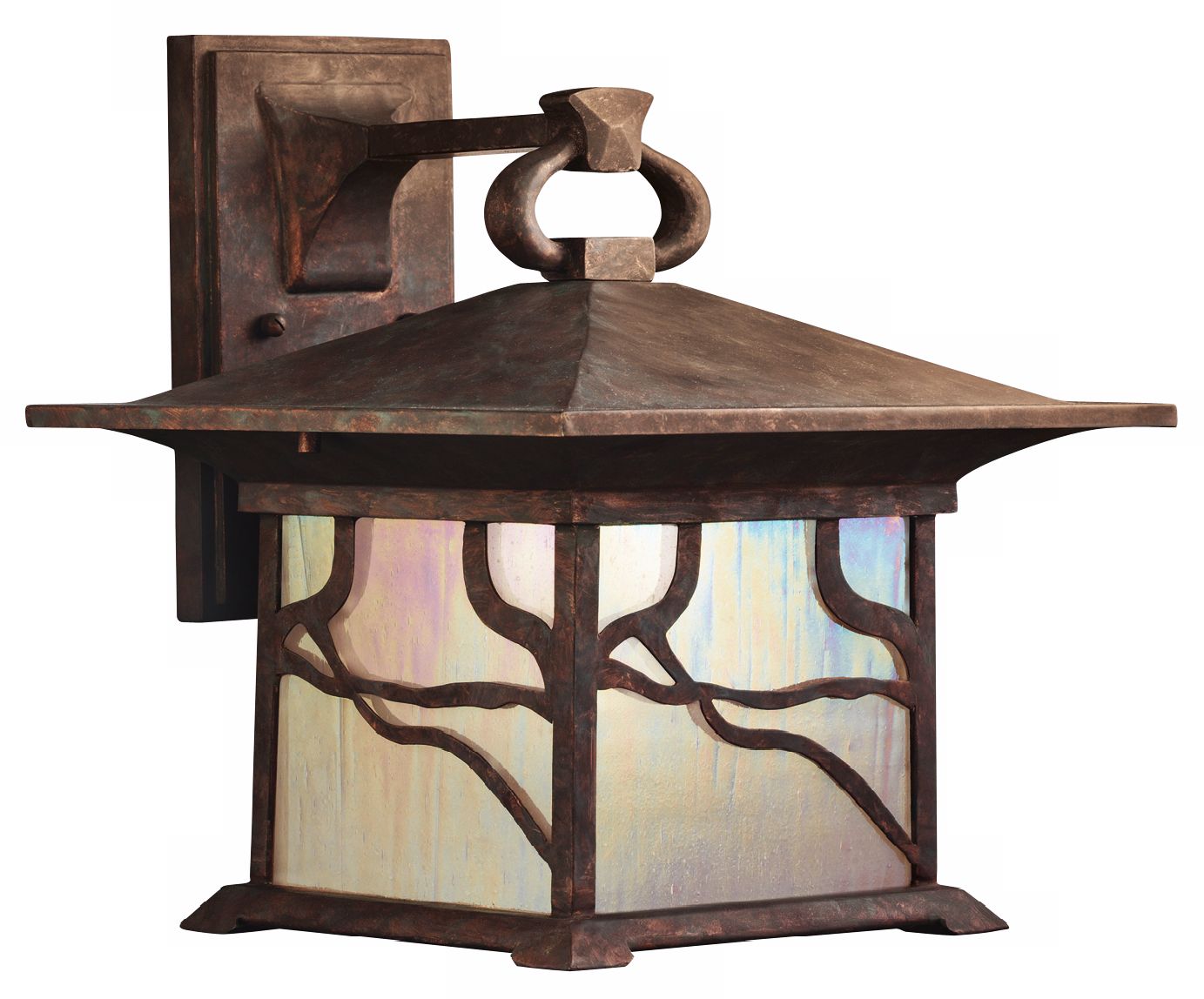 Kichler Etched Copper 13 1/2" High Outdoor Wall Light