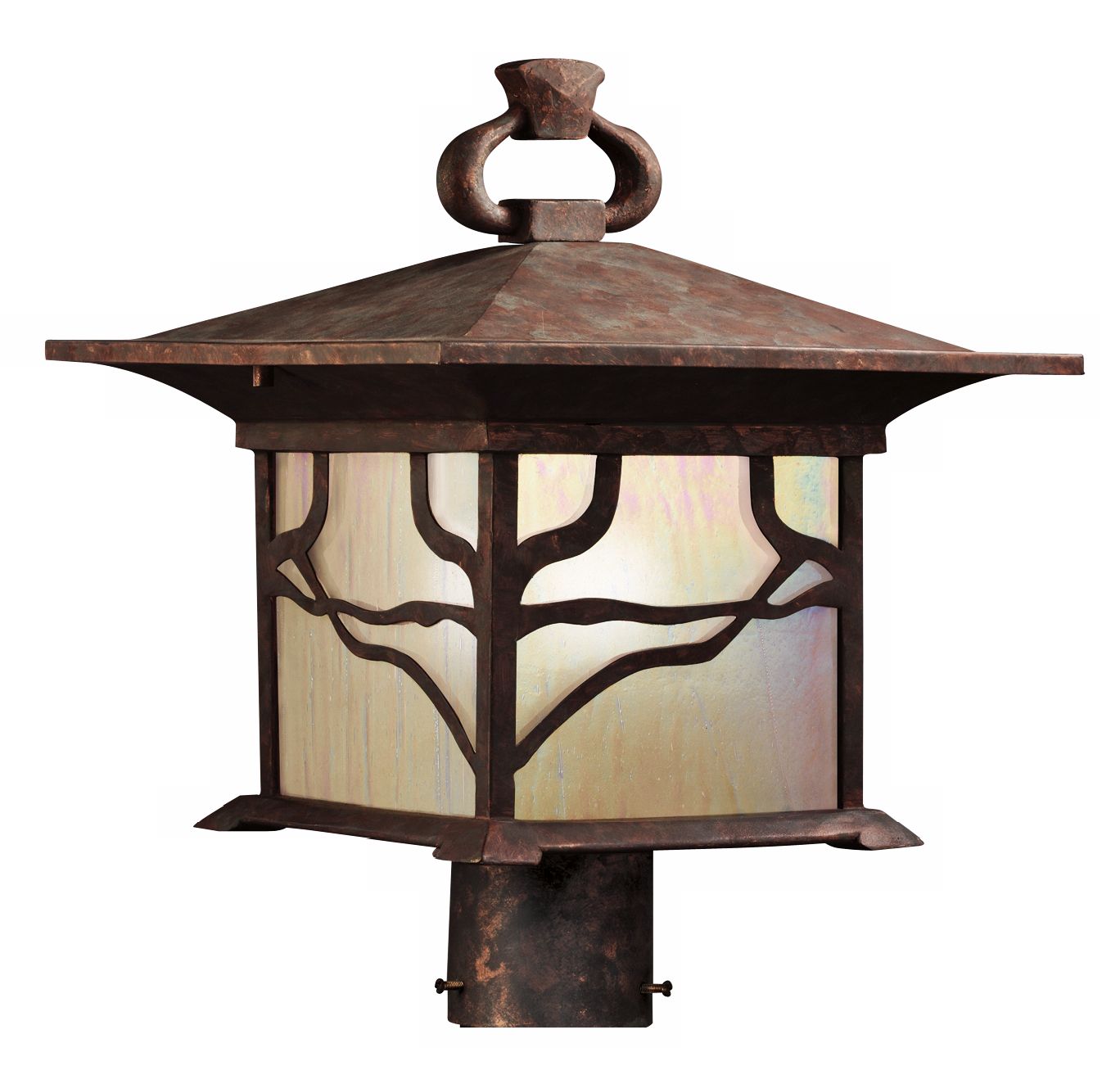 Kichler Distressed Copper 15" High Outdoor Post Light