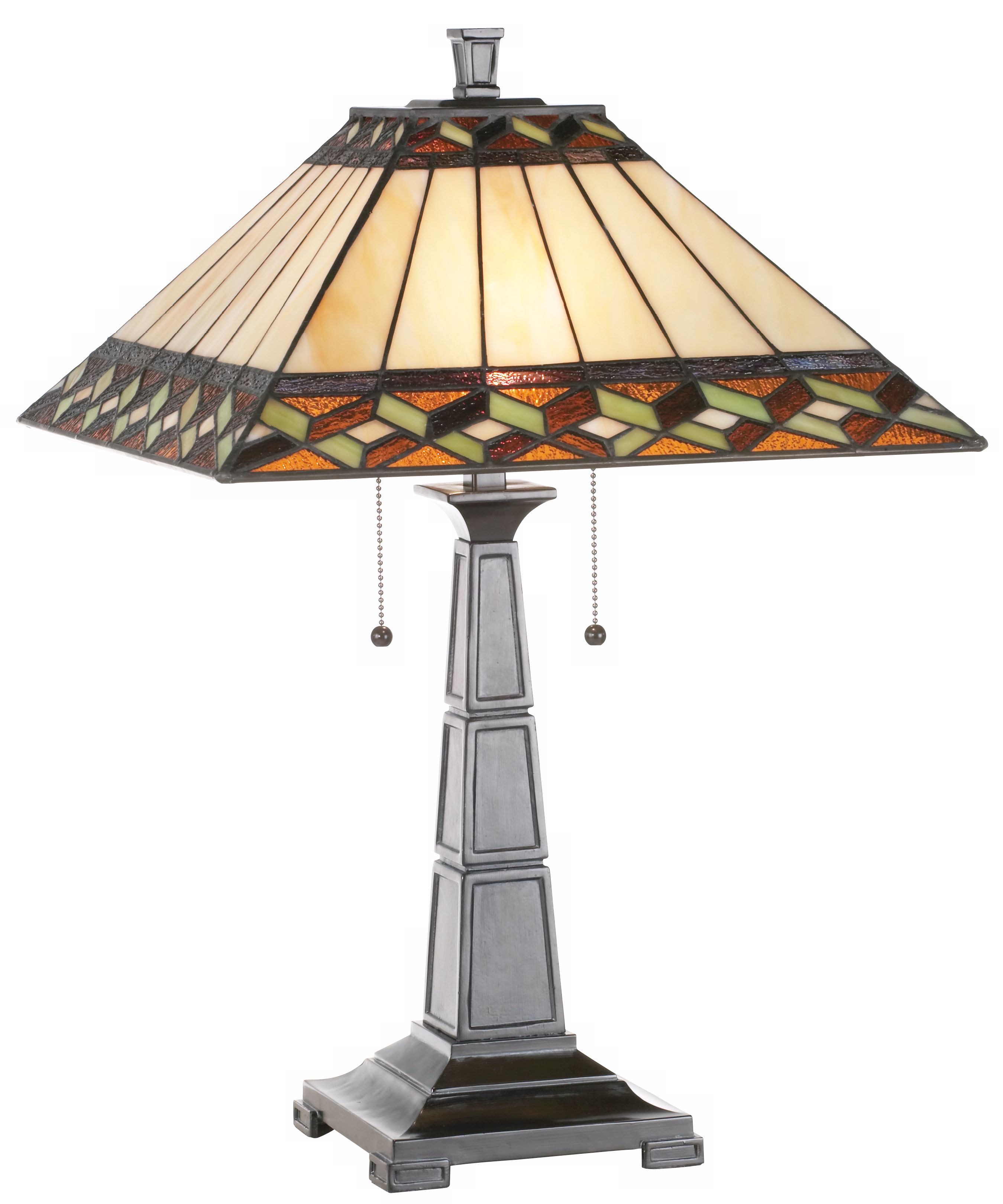 Inglenook Mission Style Tiffany Table Lamp