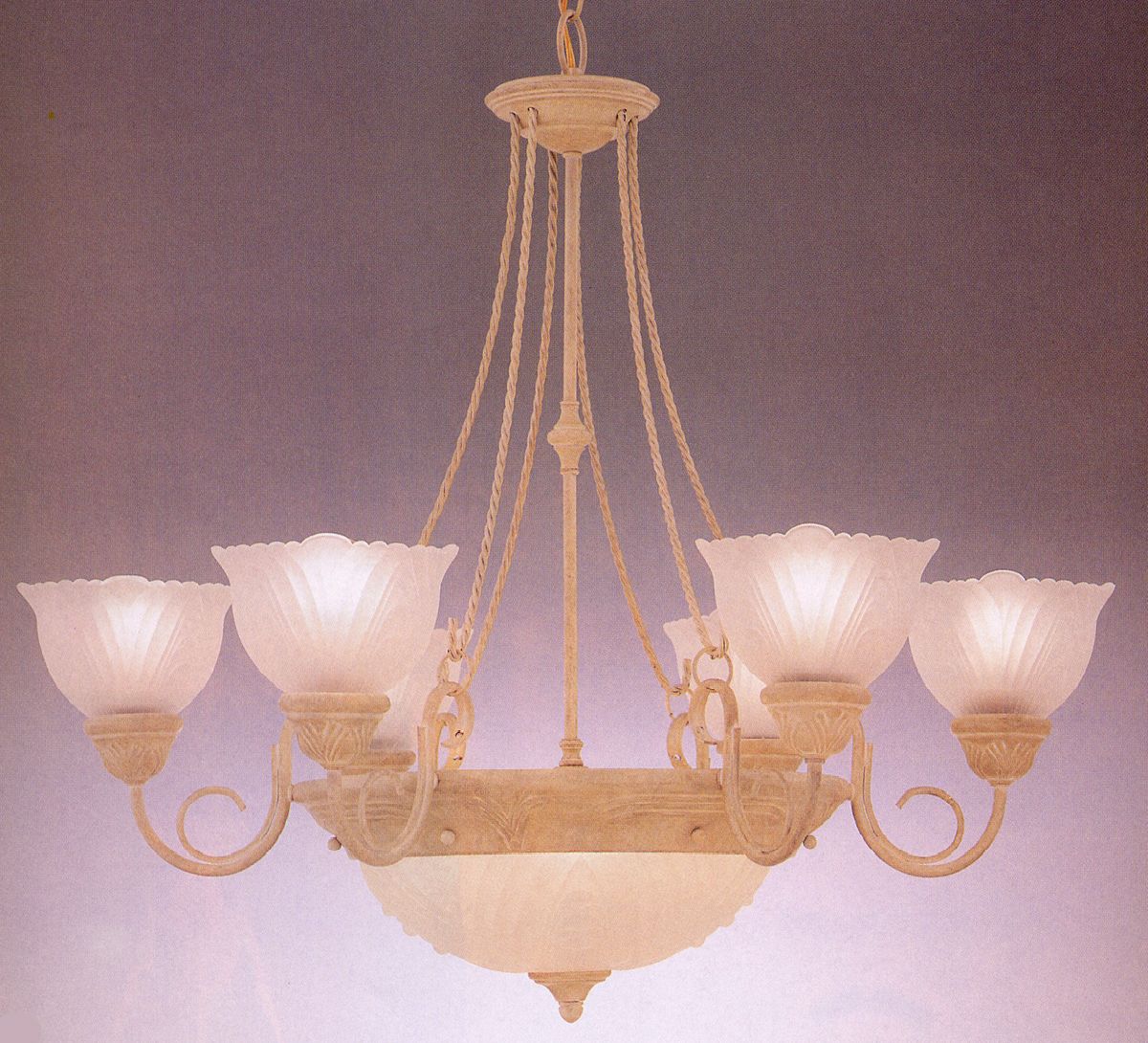 Sand Finish 28" Wide Chandelier