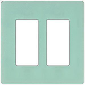 Lutron Diva Sea Glass SC Double Gang Wallplate