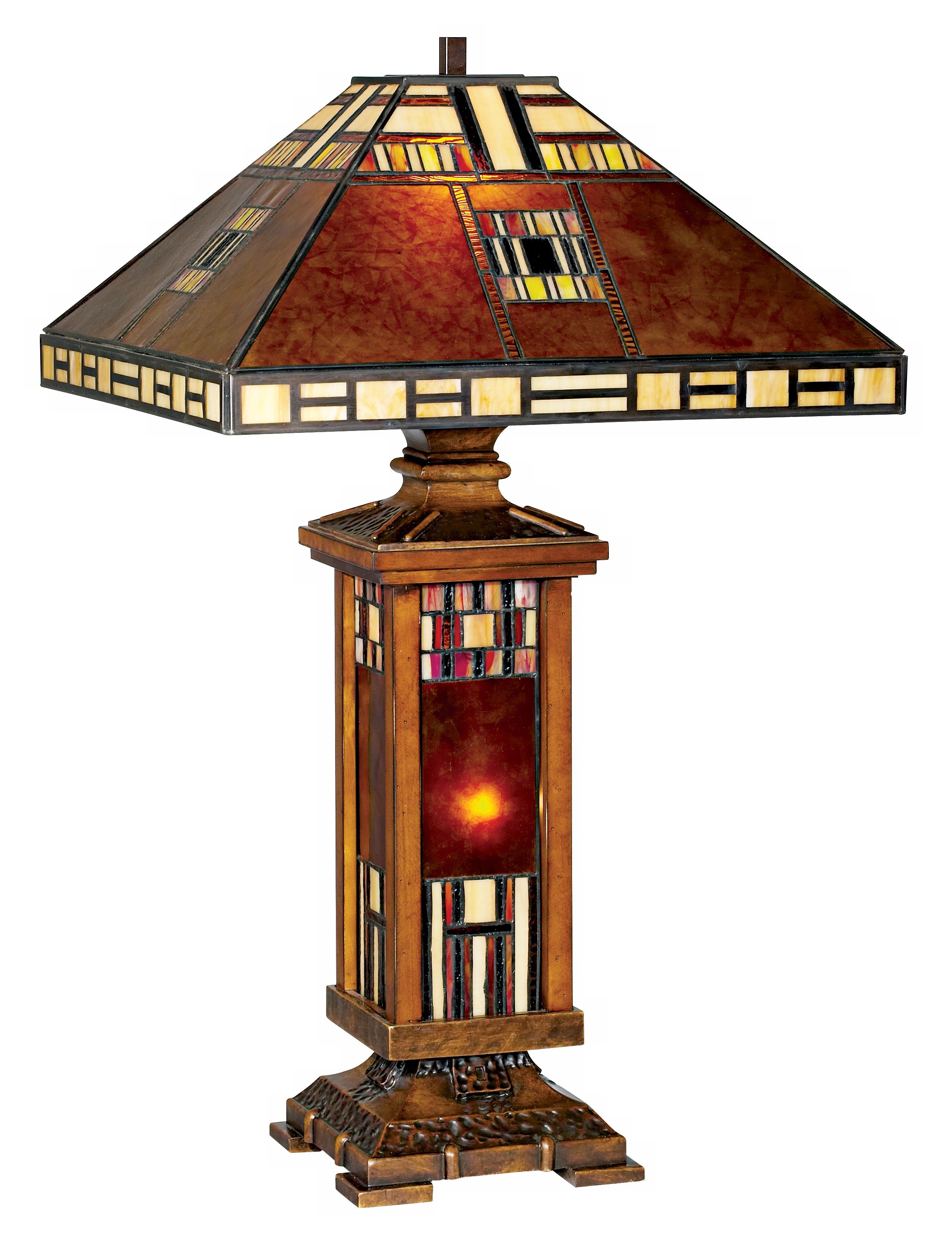 John Timberland™ Mica Tiffany Style Mission Table Lamp