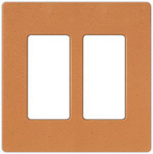Lutron Diva Terracotta SC Double Gang Wallplate