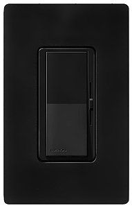 Lutron Diva Matte Black SC 1000 Watt 3-Way Dimmer