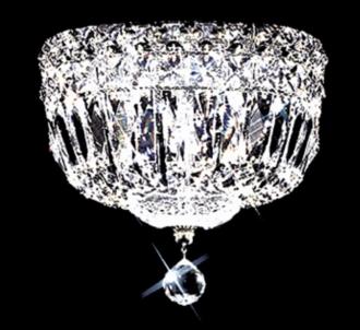 James R Moder Prestige Crystal 8 Wide Ceiling Light 73446