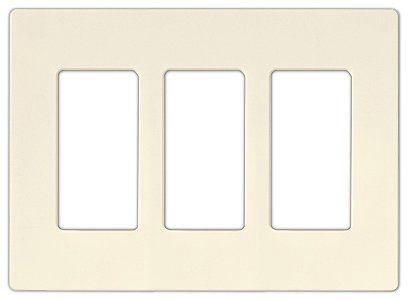 Lutron Diva Biscuit SC 3 Gang Wallplate