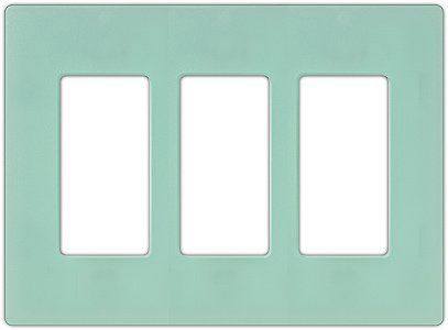 Lutron Diva Sea Glass SC 3 Gang Wallplate