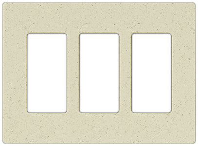Lutron Diva Stone SC 3 Gang Wallplate
