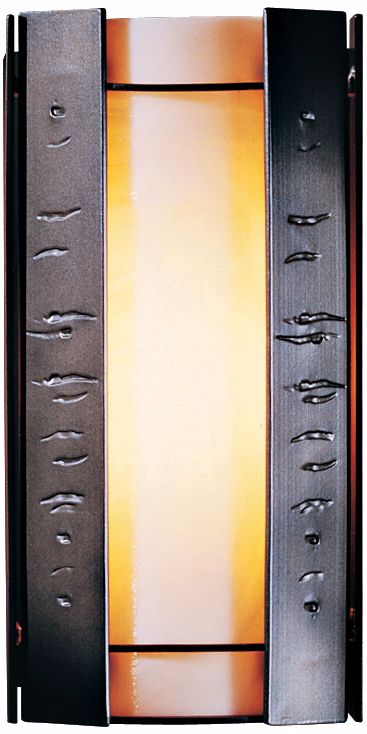 Hubbardton Forge Textured Panels 12" High Outdoor Wall Light
