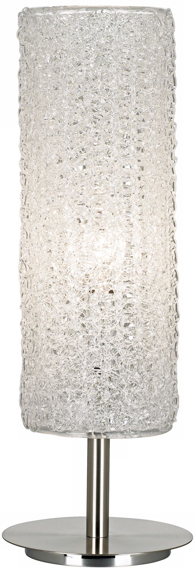 Honeycomb Acrylic Cylinder Table Lamp