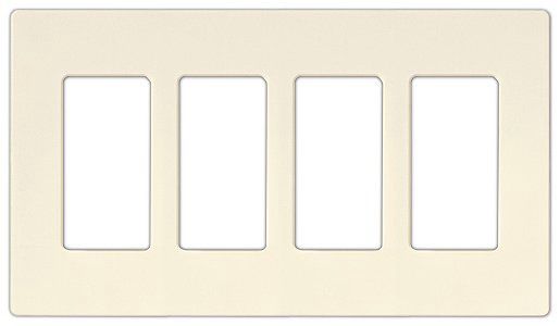 Lutron Diva Biscuit SC 4 Gang Wallplate