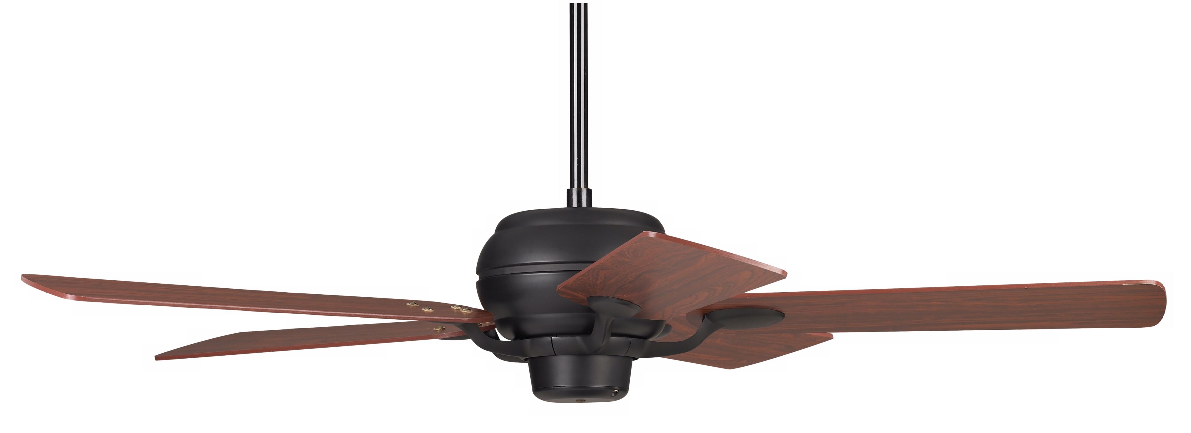 52" Casa Optima Matte Black Cherry Blades Ceiling Fan
