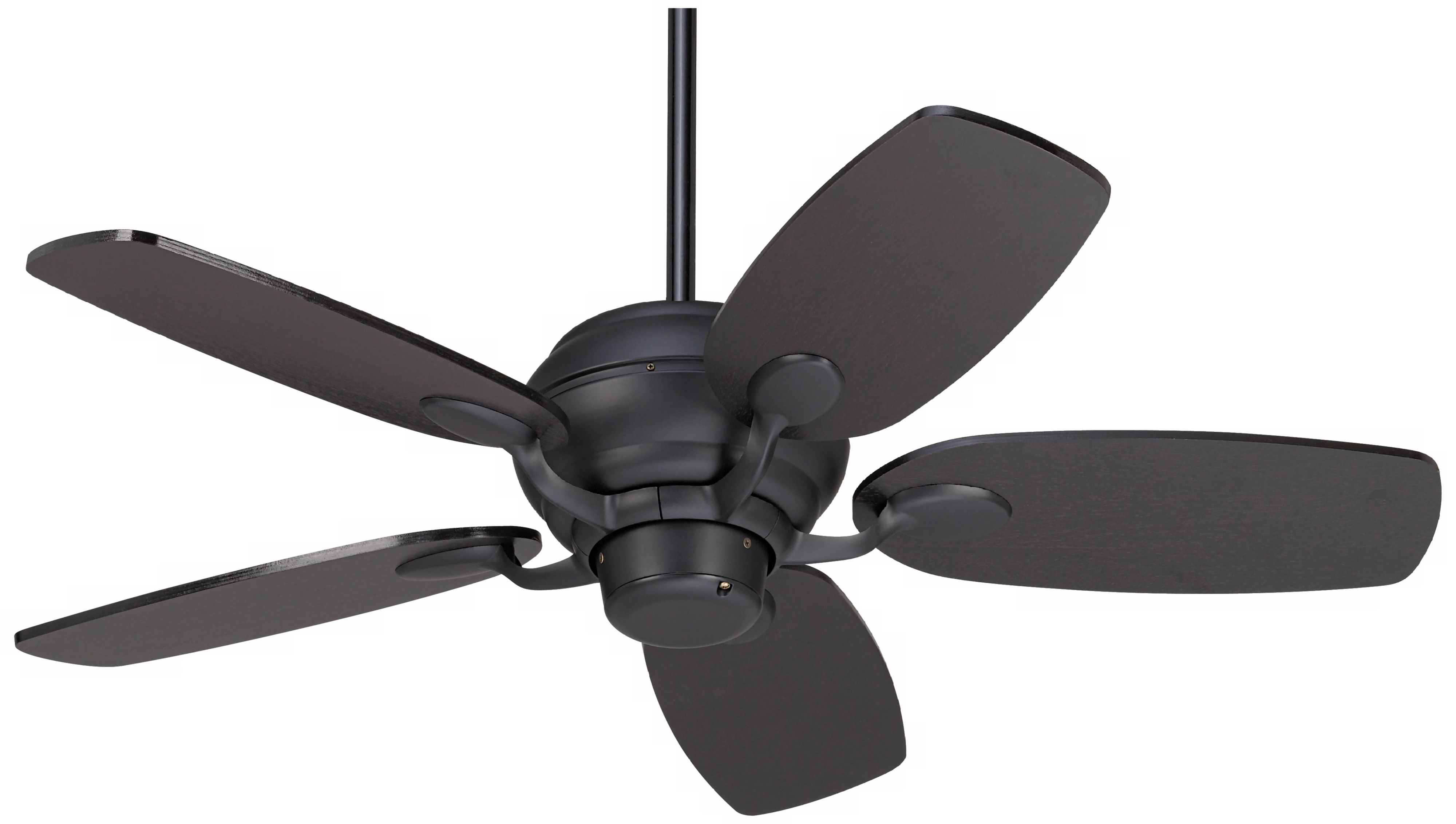 43" Casa Optima™ Matte Black and Espresso Ceiling Fan