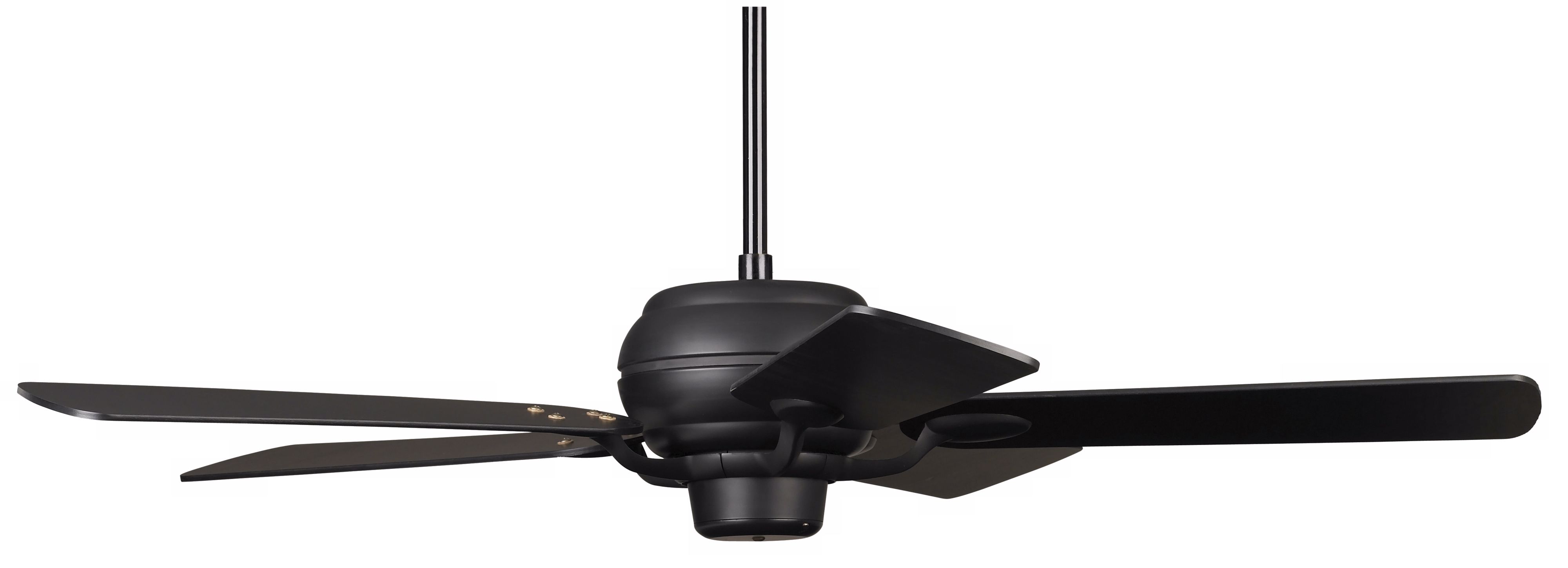 52" Casa Optima Matte Black Matching Blades Ceiling Fan