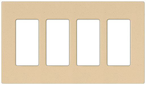 Lutron Diva SC 4 Gang Wallplate