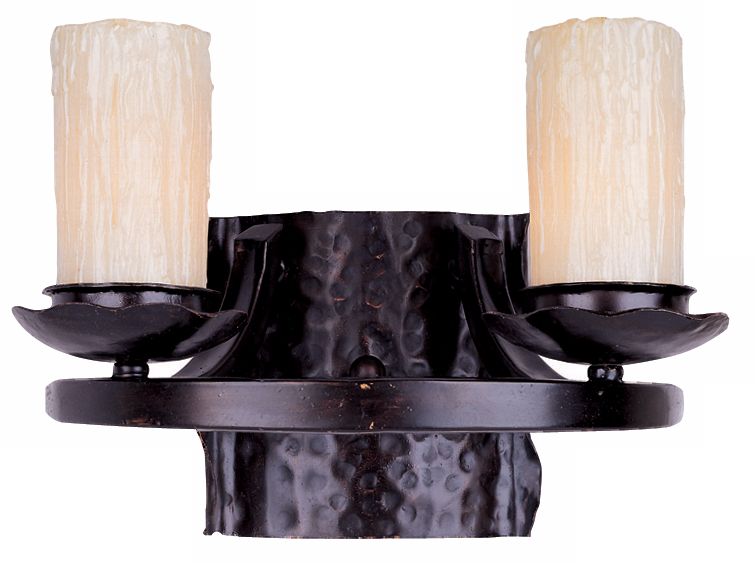 Notre Dame Bronze Finish Two Light Wall Sconce