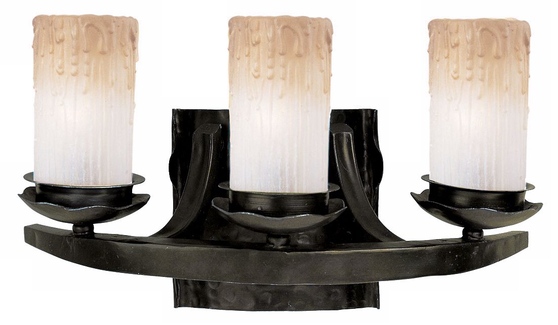Notre Dame Collection 17" Wide Bronze Bathroom Light Fixture