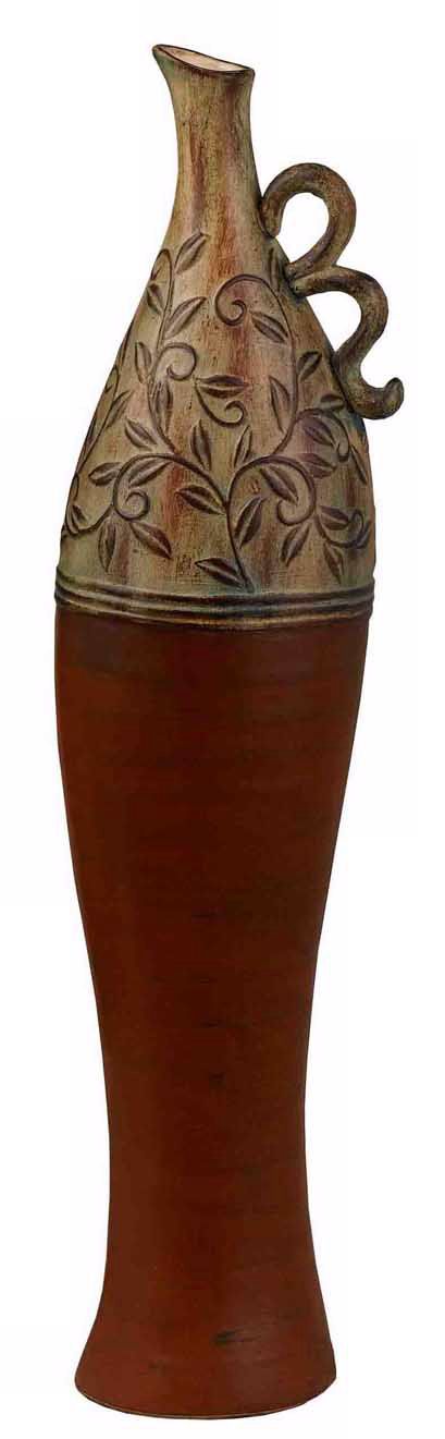 Cape Collection 27 3/4" High Ceramic Bottle Vase