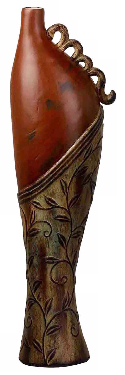 Cape Collection 22 3/4" High Ceramic Bottle Vase