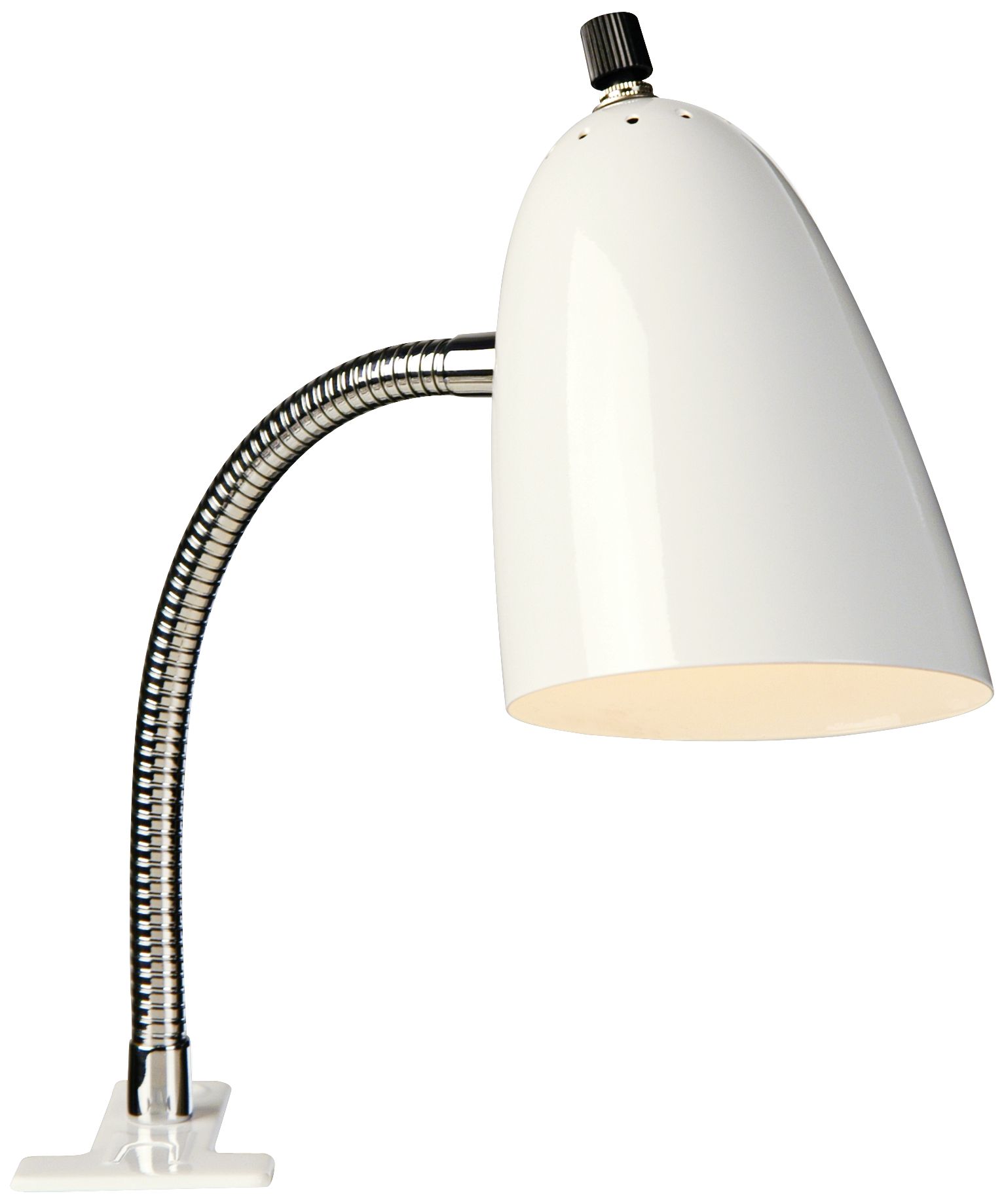 LED Pro Track® White Gooseneck Clip Light
