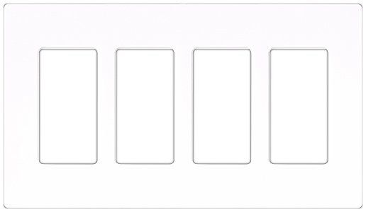 Lutron Diva SC 4 Gang Wallplate