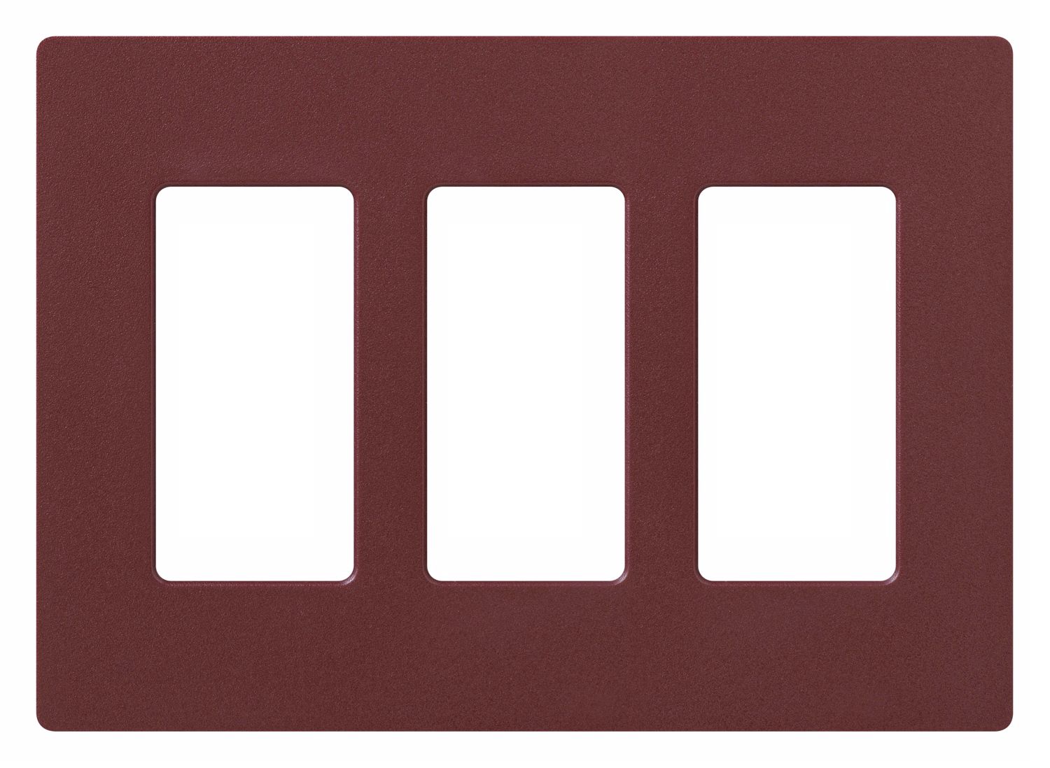 Lutron Merlot Three Gang Faceplate