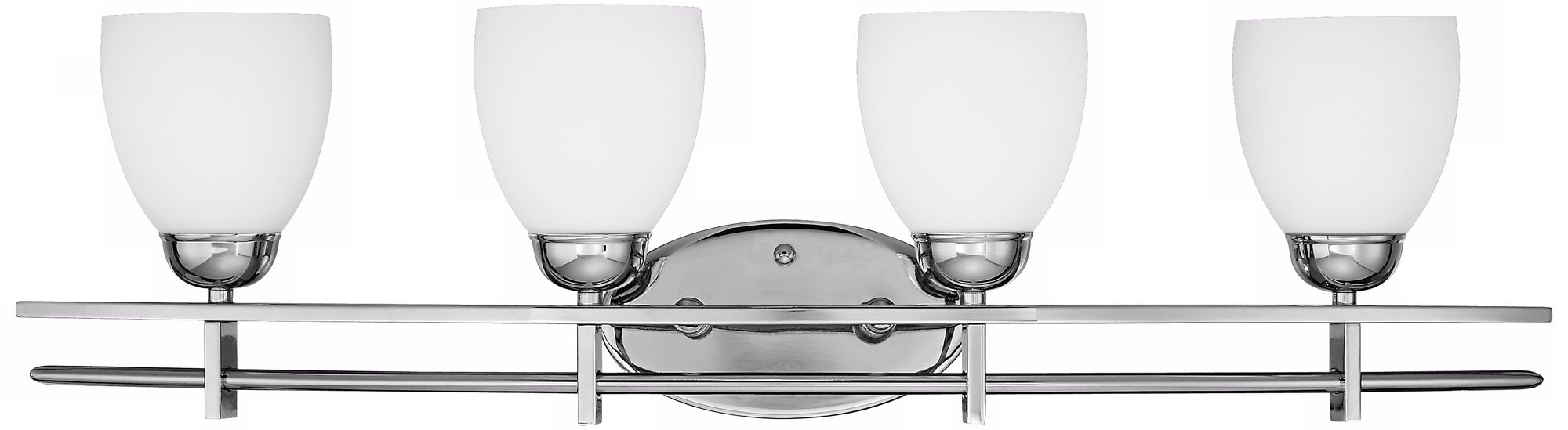 Deco Chrome Collection 33" Wide Bathroom Light Fixture